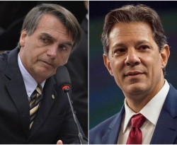 Ibope para presidente, votos válidos: Bolsonaro, 59%; Haddad, 41%
