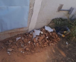 Em Piancó, Banco do Brasil tem paredes derrubadas; PM prende dois suspeitos e apreende carro 