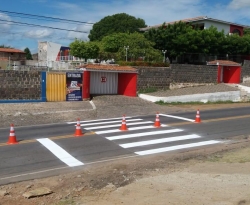 SCTRans recupera faixas de pedestres em frente a creches e escolas de Cajazeiras