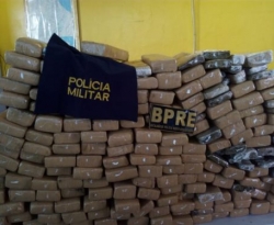 Polícia Rodoviária prende motorista de Uiraúna que transportava 183 kg de maconha em fundo falso de veículo