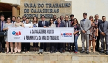 OAB protesta contra possível fechamento da Vara do Trabalho de Cajazeiras