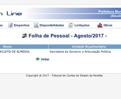 Prefeitos de Uiraúna e Joca Claudino não seguem orientações do TCE-PB e acúmulo de cargo em comissão é comum nos municípios