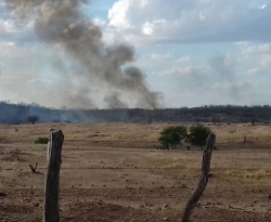 Incêndio em mata preocupa comunidades rurais do setor de Cajazeiras