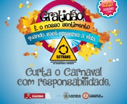 SCTrans lança campanha para reduzir acidentes no Carnaval de Cajazeiras