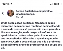 Ex-prefeita de Cajazeiras usa Facebook para cobrar diálogo de José Aldemir com professores