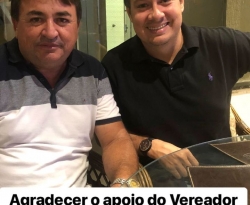 Anunciado por Jr. Araújo, vereador de São José Piranhas volta atrás e confirma apoio à Renato Gadelha