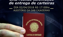 OAB Cajazeiras realiza nesta segunda (2) solenidade de juramento e entrega de carteiras a novos advogados