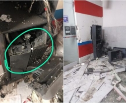 Bandidos explodem correspondente bancário em Aparecida, mas fogem sem o dinheiro