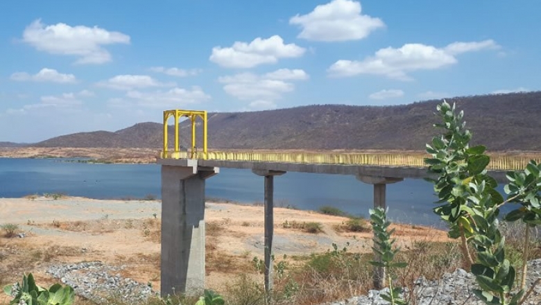 Orçada em mais de R$ 1 milhão, obra do abastecimento de água da Serra do Vital, em São José de Piranhas, segue em fase final
