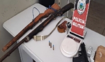 Suspeito de atuar no tráfico é preso com armas e drogas no Sertão da PB