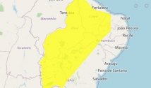 Inmet alerta para chuvas intensas para 81 municípios do Cariri, Seridó e Sertão da Paraíba