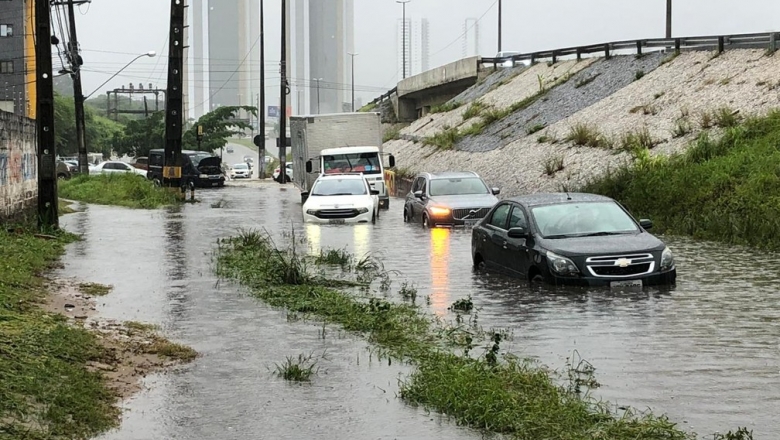 Choveu 189,4 milímetros nas últimas 24 horas, em João Pessoa