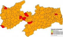   Paraíba tem 10 municípios em bandeira vermelha e 213 em bandeira laranja na nova classificação