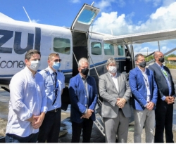 João Azevêdo participa de voo inaugural da Azul e destaca desenvolvimento do Sertão
