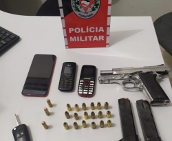 Polícia prende grupo suspeito e apreende arma de fogo no Sertão Paraibano