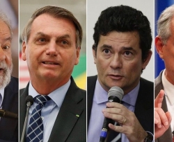 Pesquisa Quaest/Genial: Lula tem 45%; Bolsonaro, 23%; Moro e Ciro, 7%