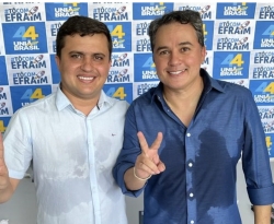 Ao lado de Efraim Filho, Gilbertinho Tolentino se filia ao União Brasil; ex-prefeito de Lagoa disputará vaga na ALPB