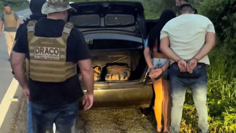 Operação conjunta prende casal que transportava droga em veículo no Sertão da PB