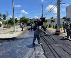 Asfalto novo: Prefeitura de Cajazeiras inicia nova etapa de obras de pavimentações na cidade