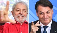 Vantagem de Lula para Bolsonaro cai no 1º e 2º turno, diz pesquisa FSB 