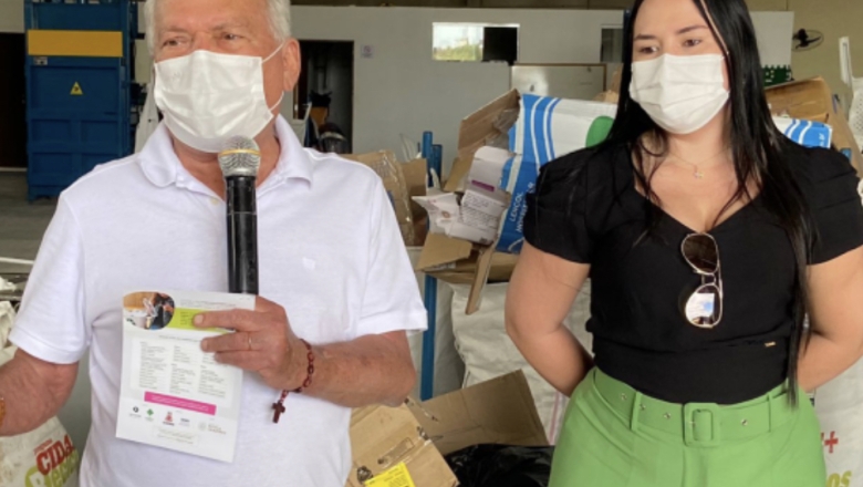 Cajazeiras - prefeito Zé Aldemir visita instalações da Usina de Processamento de Materiais Recicláveis