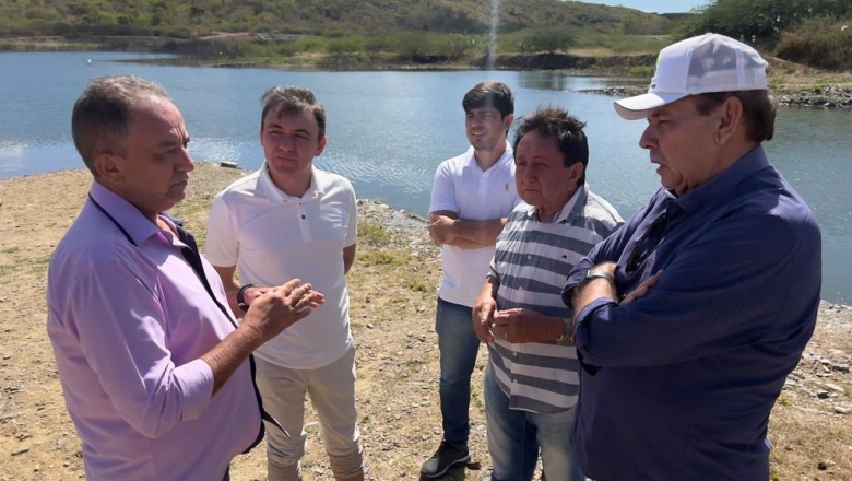 Com empresários de Cajazeiras, Heron Cid visita Transposição no Sertão e defende aproveitamento das águas para gerar emprego e renda