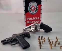 Polícia prende trio com armas de fogo em Patos