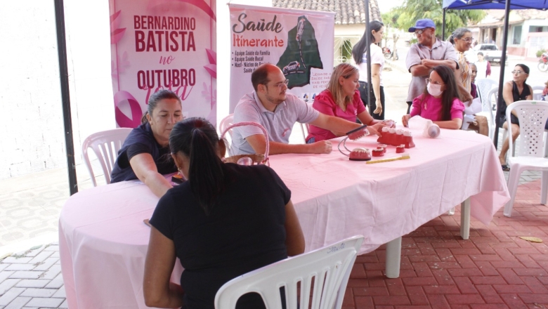 Ação itinerante estende serviços de prevenção ao câncer de mama em Bernardino Batista 