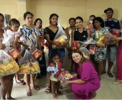 São José de Piranhas segue com distribuição de cestas básicas e panetones às famílias cadastradas nos programas sociais