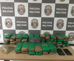 Polícia Militar intercepta carregamento com mais de 50 tabletes de maconha na PB