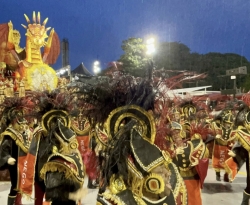 Dragões da Real exalta cultura e belezas naturais de João Pessoa no desfile das Escolas de Samba de São Paulo 
