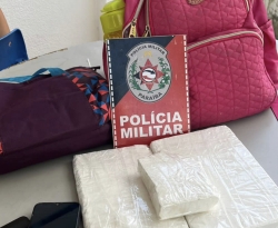 PM intercepta transporte de 2kg de pasta base de cocaína no Sertão da PB