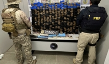 PC e PRF apreendem 400 kg de maconha e cocaína  em Cajazeiras; a droga estava numa carreta de uma grande transportadora 