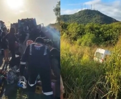 Van da Secretaria de Saúde de Conceição se envolve em acidente e 13 pessoas ficam feridas