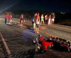Mulher morre em acidente de moto na noite de natal, no Vale do Piancó