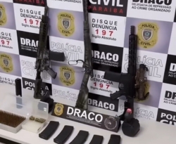 Polícia Civil apreende arsenal que seria entregue a facções criminosas na Paraíba