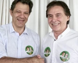 A favor do impeachment de Dilma, Eunício aparece com Haddad e boton de Lula - Por Gilberto Lira