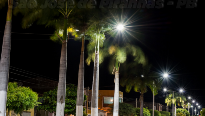 Com investimentos de R$ 300 mil, São José de Piranhas vai ganhar pontos de iluminação com tecnologia em LED