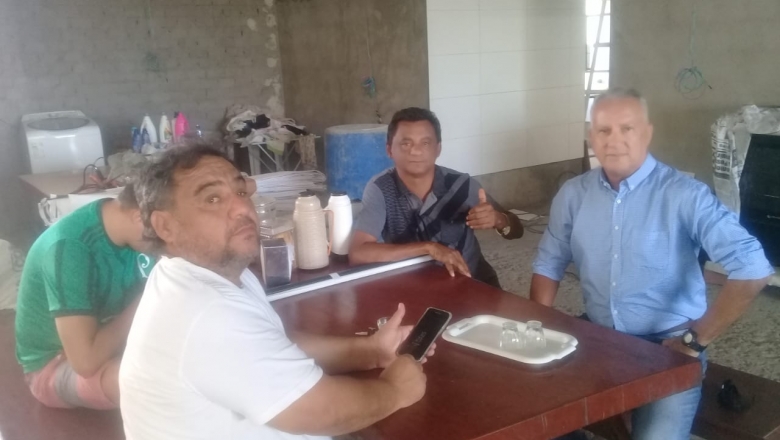 Vice-presidente da FPF visita Cajazeiras e se reúne com o empresário Tiko Miudezas