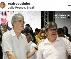 RC volta a destacar no seu Instagram OD ao lado de João Azevêdo