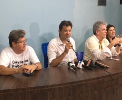 Em coletiva, Haddad diz que Bolsonaro é medroso e já tem consciência da virada