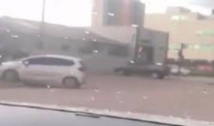Homem atropela esposa e dois filhos de 8 e 11 anos; veja vídeo