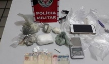 Jovem de 20 anos é preso com cocaína pronta para ser comercializada em São Bento