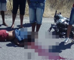 Jovem morre após colidir moto de frente com caminhonete entre São Francisco e Santa Cruz, Sertão da PB 