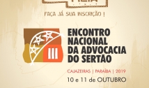 Encontro Nacional da Advocacia do Sertão começa quinta em Cajazeiras