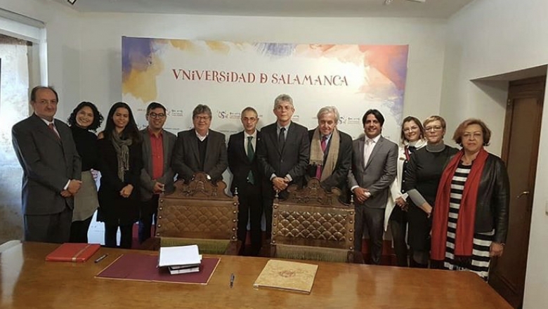 Na Espanha, Ricardo firma parceria com Universidade de Salamanca para expansão do Gira Mundo e do Prima na Paraíba