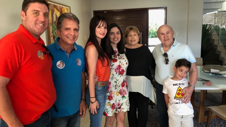 Ney se encontra com Hugo Motta, Nabor e Francisca Motta para reforçar campanha de Veneziano em Patos e região