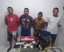PM prende homens acusados de fazer arrastão em São João do Rio do Peixe 