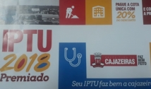 Cajazeiras: campanha IPTU 2018 é iniciada e contribuinte terá desconto e concorrerá a prêmios