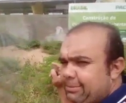 Vereador de Uiraúna grava vídeos, mostra situação das obras paradas e cobra responsabilidade do prefeito